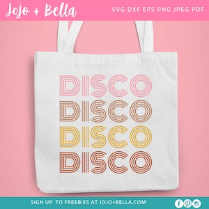 Disco svg, groovy svg, retro svg, 70s, dance svg, roller svg, vintage svg, disco bachelorette, tote bag svg, tasse à café svg