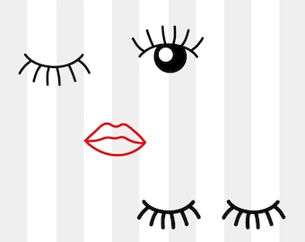 Eyelashes svg, lashes svg, eyelash svg, makeup svg, beauty svg, eyes svg, lips svg, eye svg, lash svg, eyelashes png,