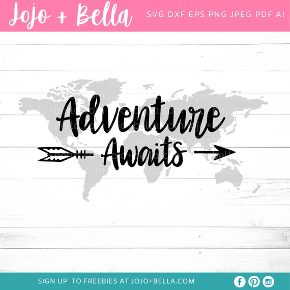Adventure Awaits svg World Map svg World Atlas SVG Clipart | Etsy