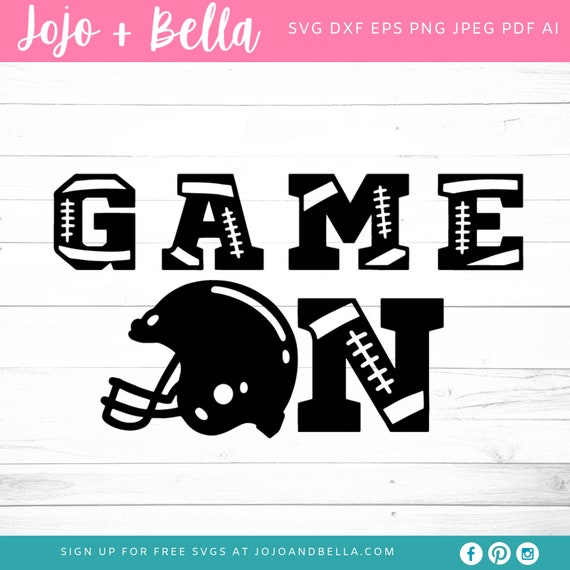 Download Free Game On Svg Football Svg T Shirt Designs Football Quote Etsy SVG Cut Files