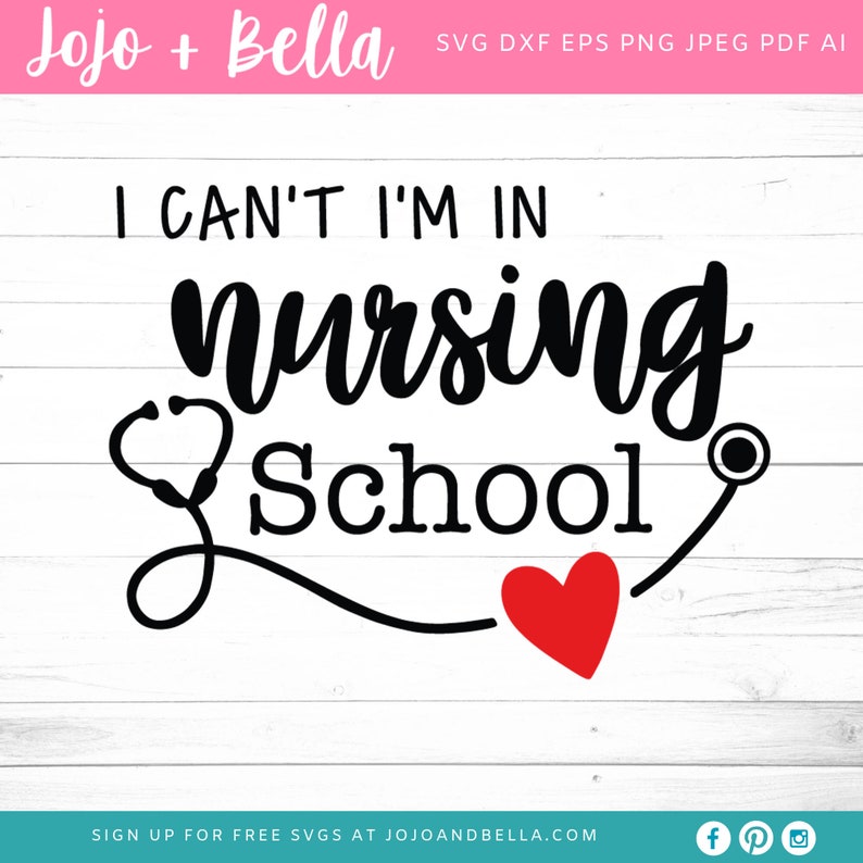 Download I'm In Nursing School Svg Nurse Svg Nurses Week Nurse | Etsy