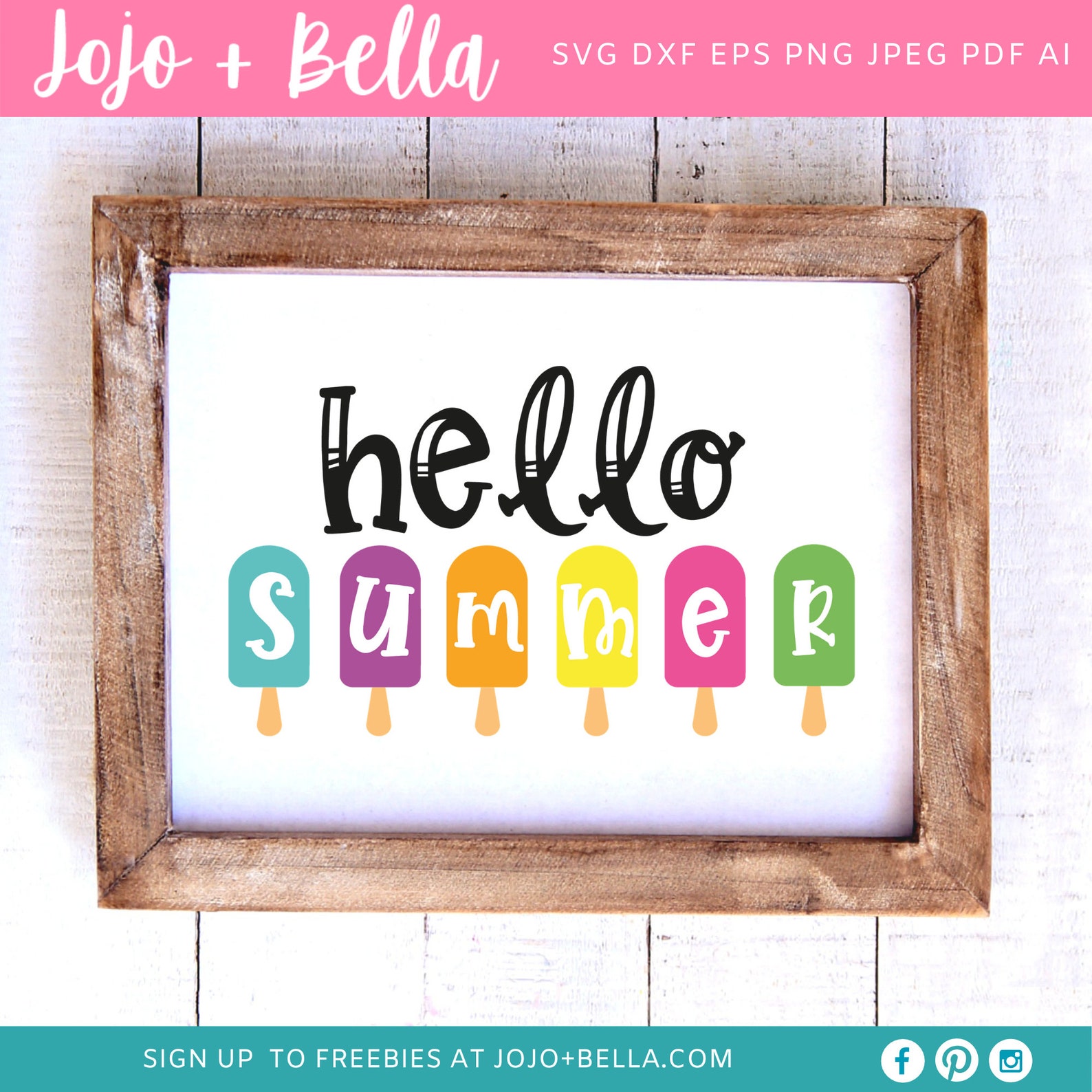 Download Hello Summer SVG Summer Svg Ice cream Svg Boho svg Sun | Etsy
