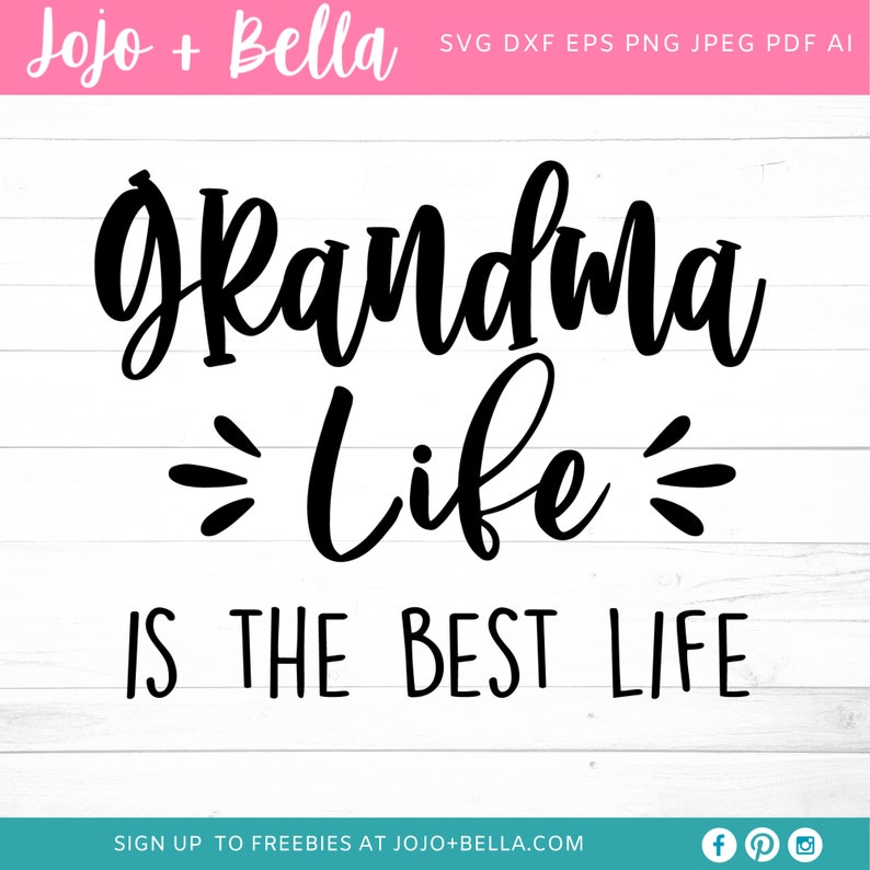 Download Grandma Life Is The Best Life SVG Grandma Svg Nana svg | Etsy