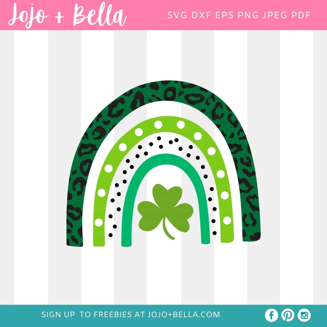 St Patricks Day Svg, Irish Rainbow Svg, Shamrock Svg, Rainbow Svg, St ...