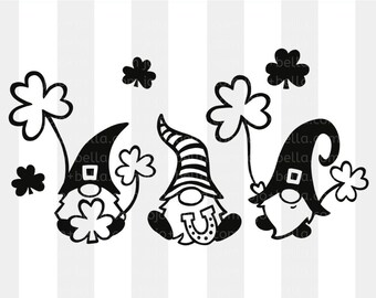 St Patricks Day Svg, Irish Gnomes Svg, St Paddy's Day Svg, St Patricks Svg, Gnome Svg, St Patrick's Day Svg files for Cricut, Sublimation