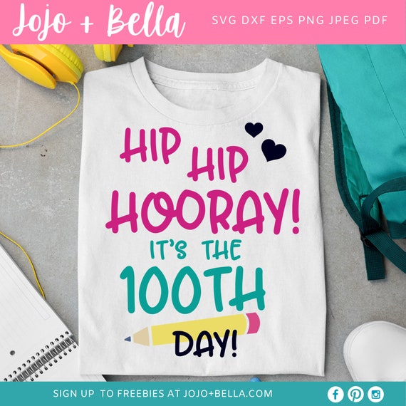 100 Days of School Svg, 100 Days Svg, 100th Day of School Svg, School Svg, Kids Svg, Teacher, Svg Designs For Cricut, Sublimation Designs