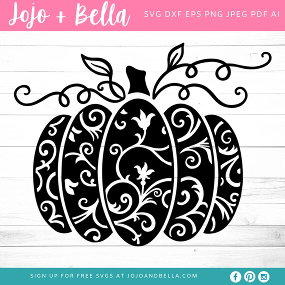 Pumpkin Svg Swirly Pumpkin SVG Pumpkin Svg File Halloween Etsy UK