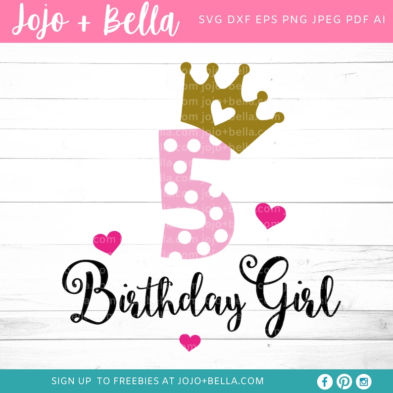 Download Birthday Girl Svg 5th Birthday Girl Svg Birthday Svg Fifth Birthday Svg Birthday Party Svg Birthday Princess Svg 5th Birthday Svg Paper Party Kids Craft Supplies Tools Deshpandefoundationindia Org