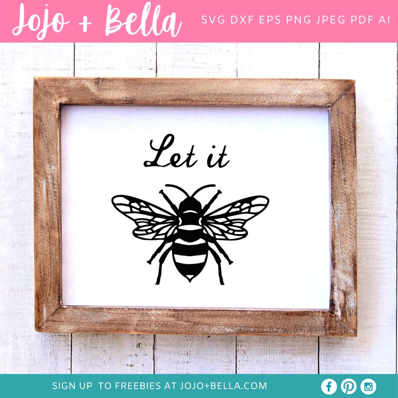 Download Bee SVG Bundle Let It Bee Svg Cut File Bee Happy Svg | Etsy