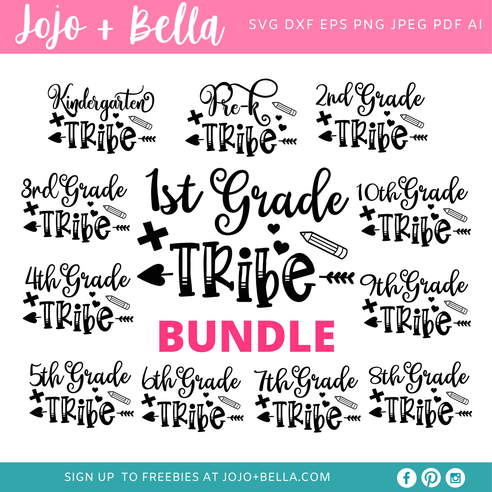 Svg Bundle, Back to School Svg, School Tribe Svg, Svg, School Svg ...