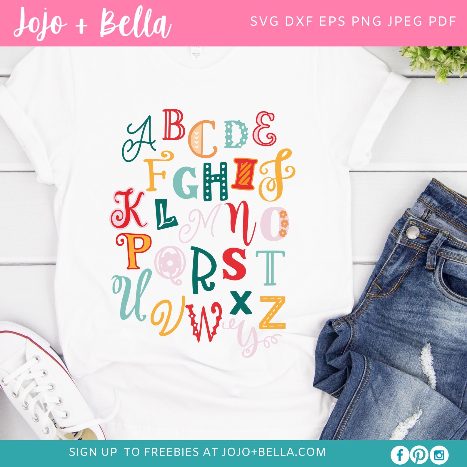Alphabet Svg, Letters Svg, Floral Alphabet Svg, Alphabet Clipart ...