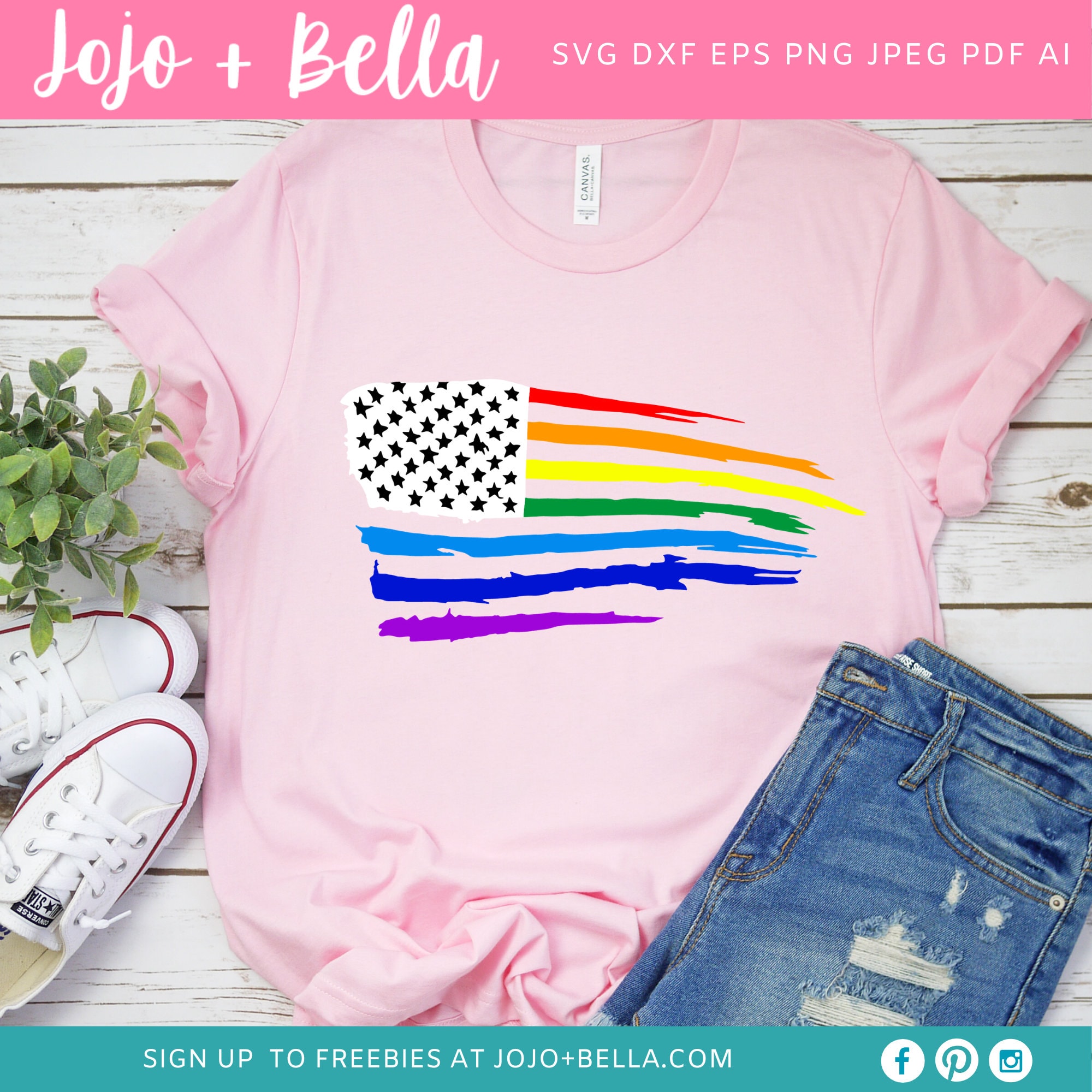 Rainbow US Flag Svg Rainbow Svg LGBT Svg Pride Svg Nurse - Etsy Australia