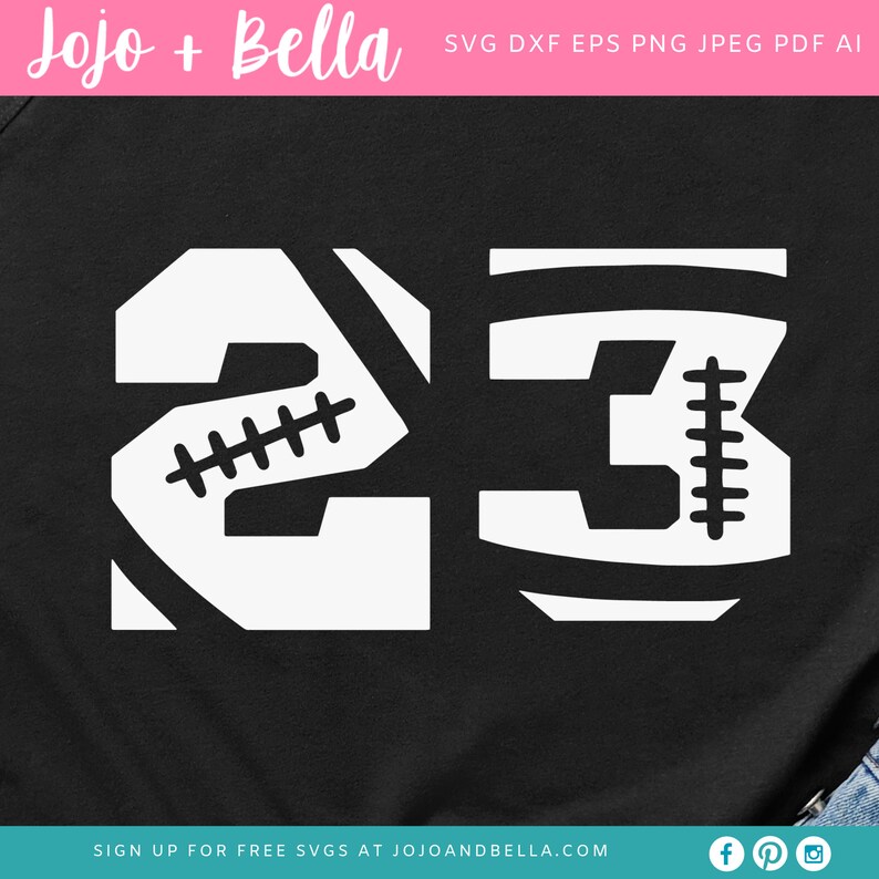 Download Football Player Numbers Svg Bundle Football Svg NFL Svg | Etsy