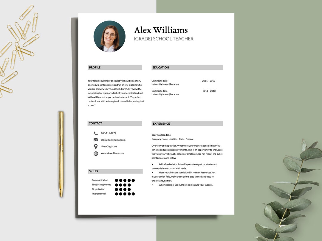 Teacher Resume Template Principle - Il 1080xN.4551743079 54c7 