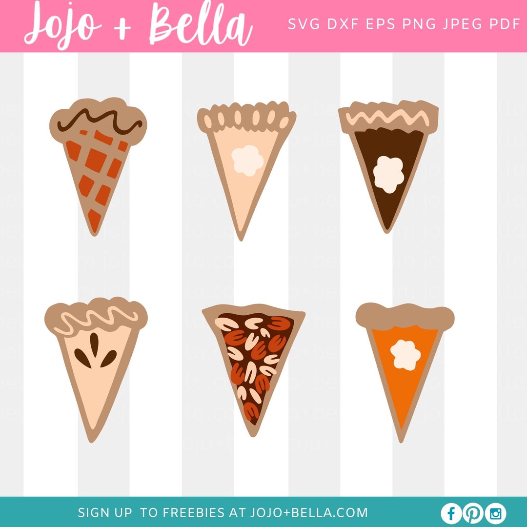 Pumpkin Pie Svg, Pie Slices SVG, Thanksgiving, Thankful SVG, Pumpkin