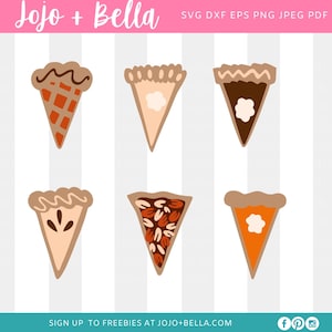 Torta de Abóbora Svg, Fatias de Torta SVG, Ação de Graças, SVG Agradecido, Torta de Abóbora Png, camisa, sublimação, arquivo de corte, Arquivos Svg para Cricut, Silhueta