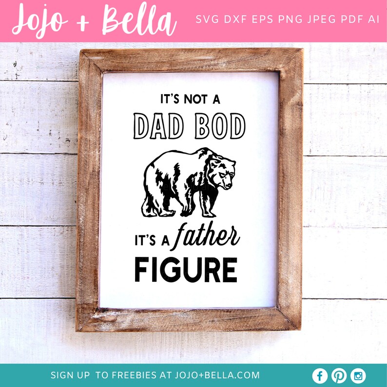 Download It's Not A Dad Bod It's A Father Figure Svg Dad Svg | Etsy