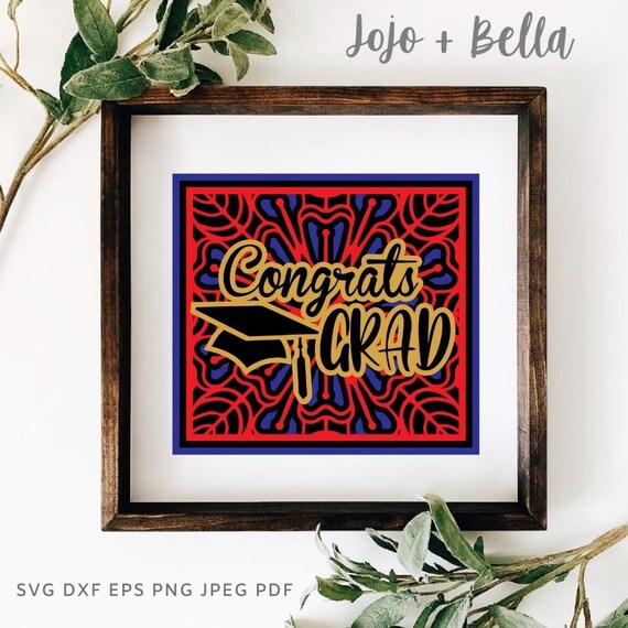 Layered Graduation Svg Graduation Svg Graduation Mandala - Etsy