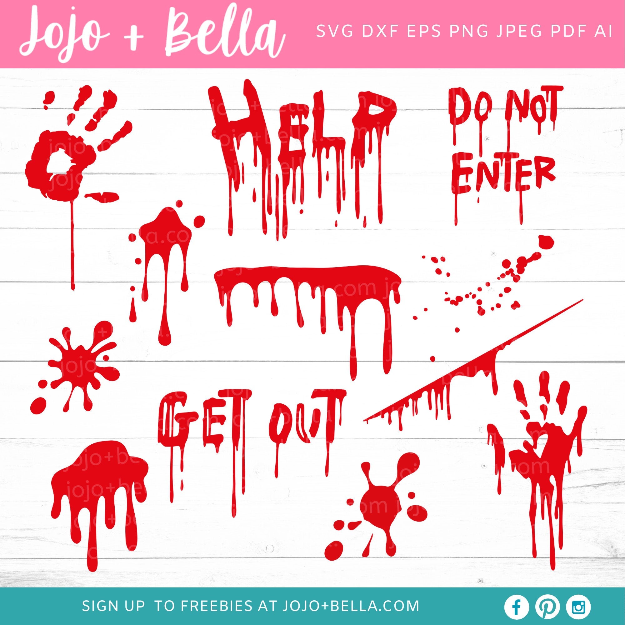 Blood Splatter Svg Bundle Blood Svg Halloween Blood Svg Etsy Images