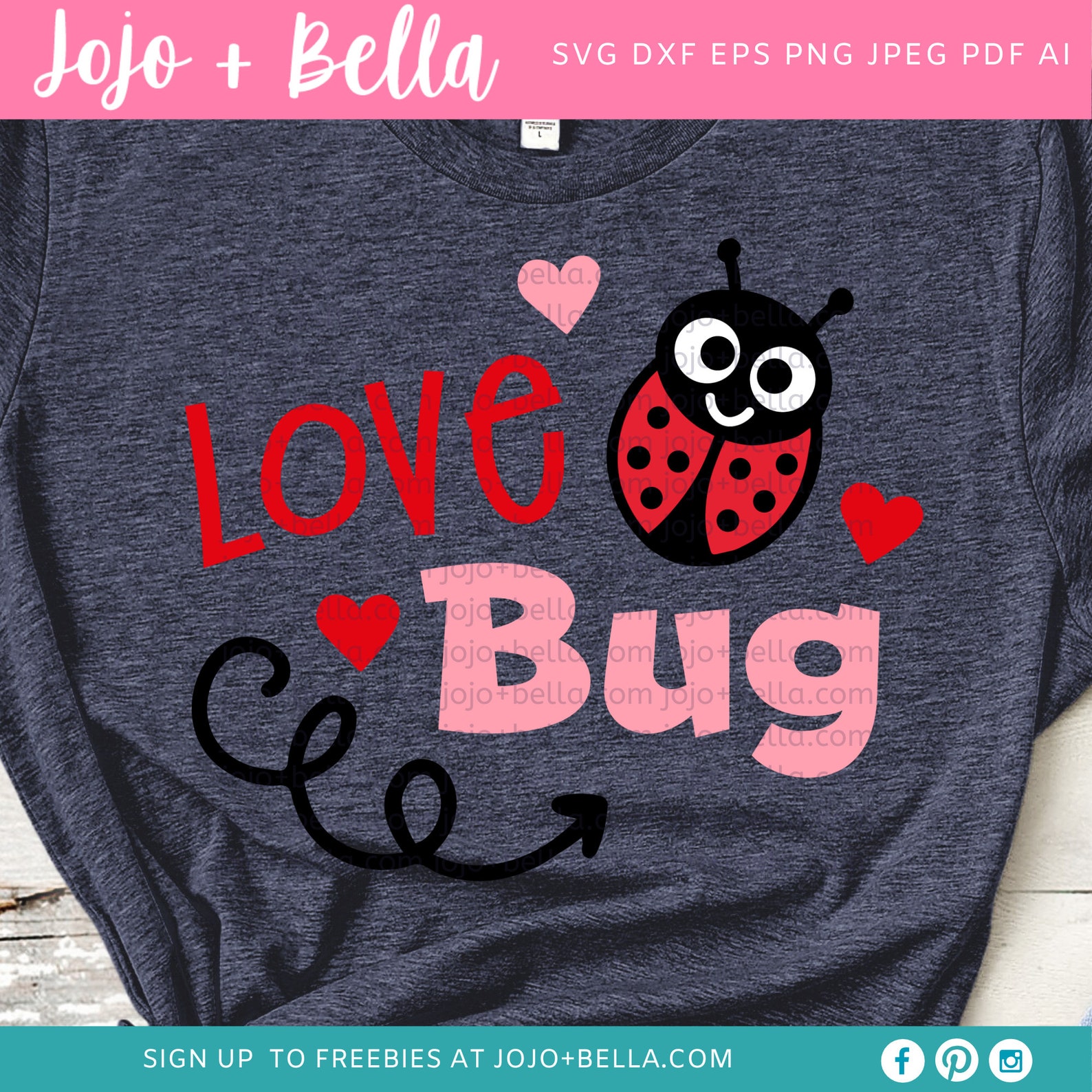 Love Bug Svg Love Svg Love Cut File Love Svg File | Etsy