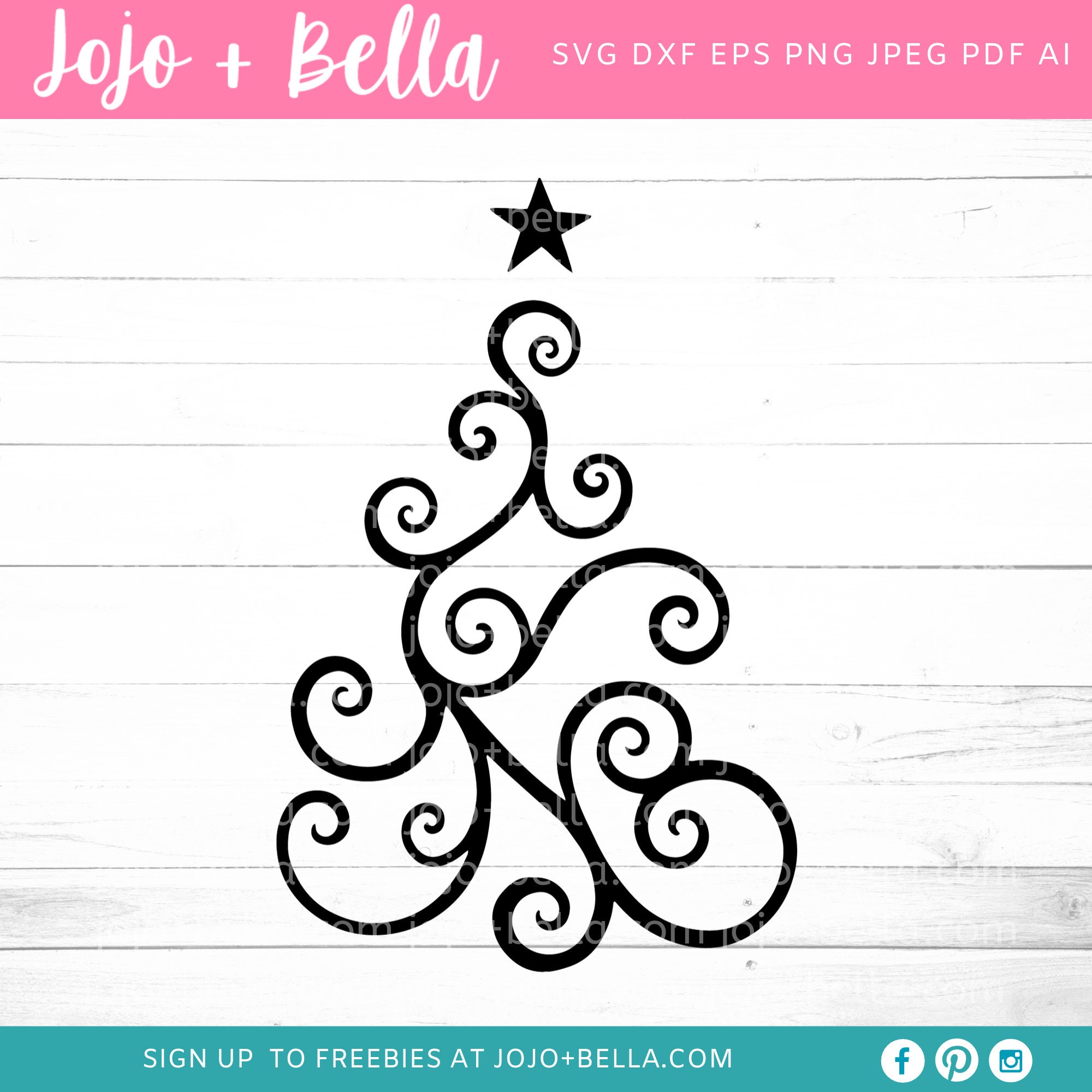 Swirly Christmas Tree SVG Christmas Tree Svg Swirly - Etsy UK