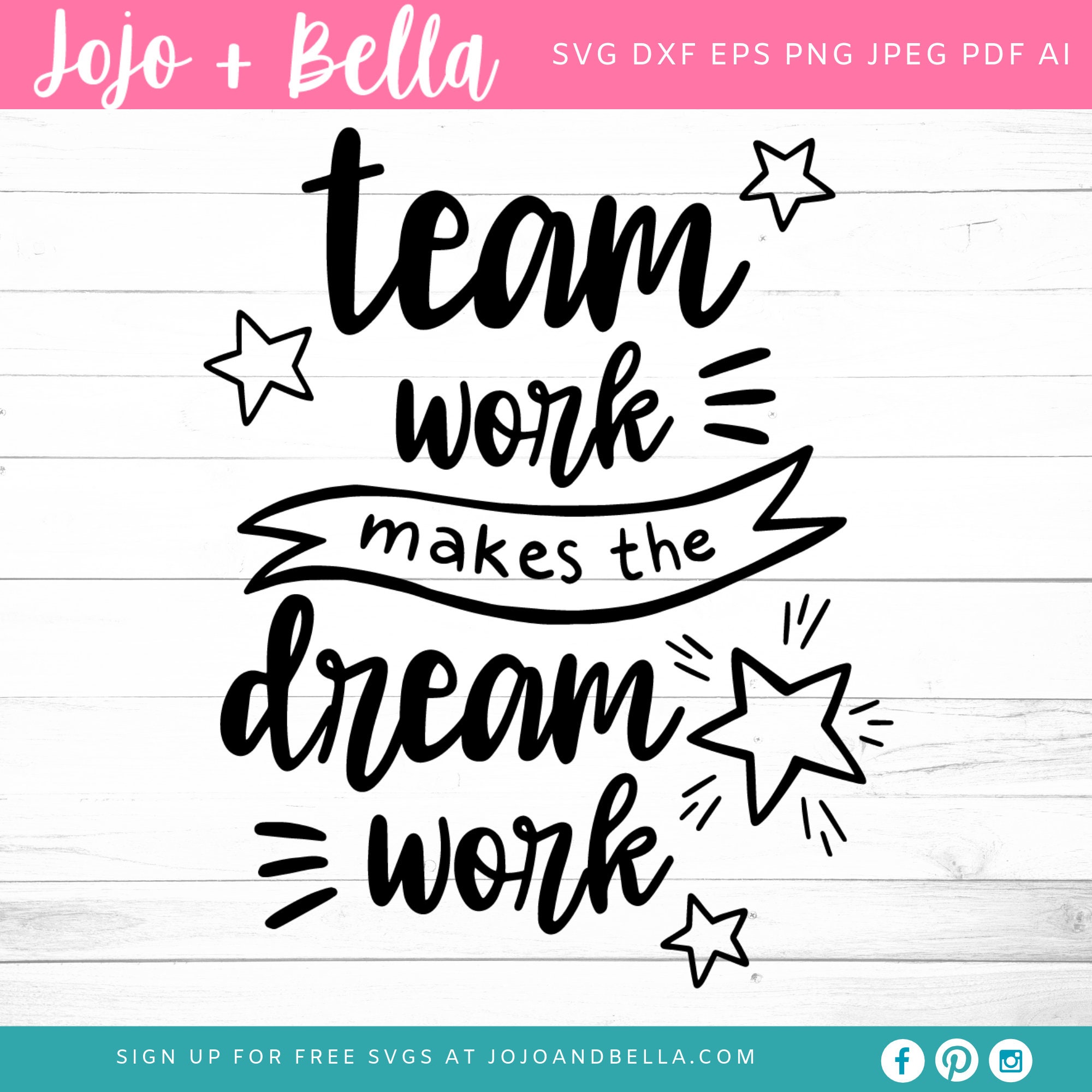 Team Work Makes The Dream Work Svg Office Svg Team Svg Etsy India