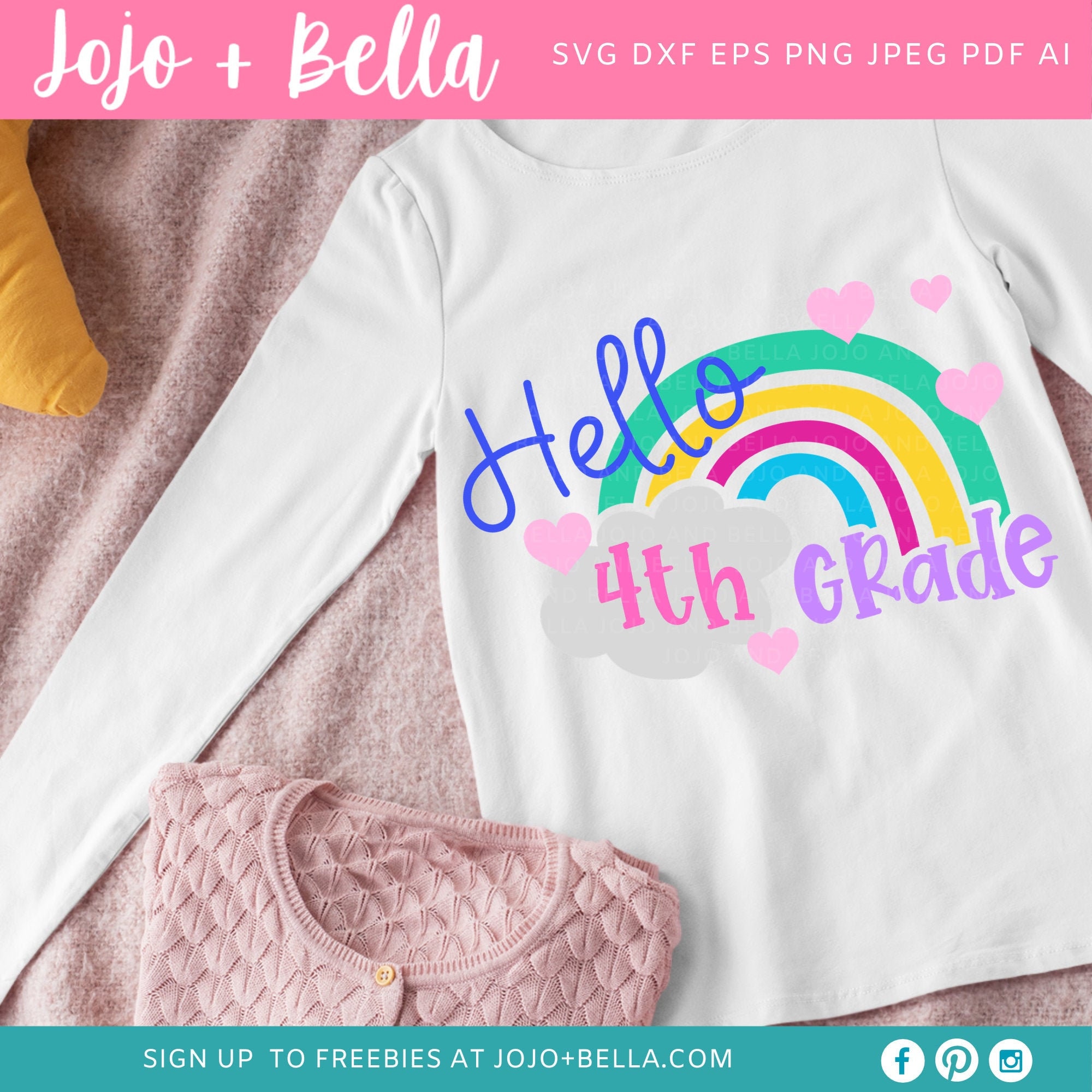 Hello 4th Grade Svg Back to School Svg Svg School Svg - Etsy