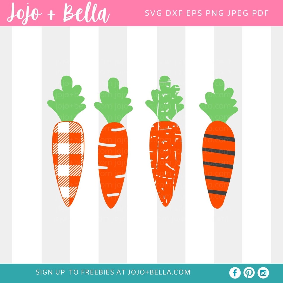 Carrots Svg Easter Svg Carrot Patch Svg Bunny SVG Easter Etsy