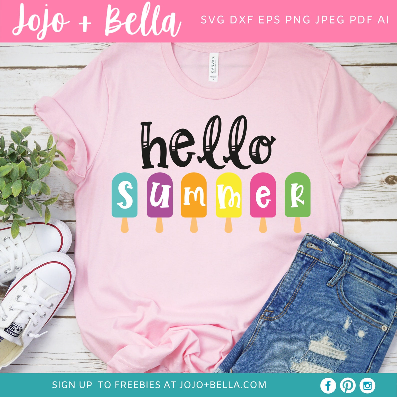Download Hello Summer SVG Summer Svg Ice cream Svg Boho svg Sun | Etsy