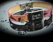 Abstract Red Splash Inspirational Bracelet Customised