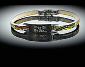 Inspirational Bracelet - Ethnic Leather Steel Customised.