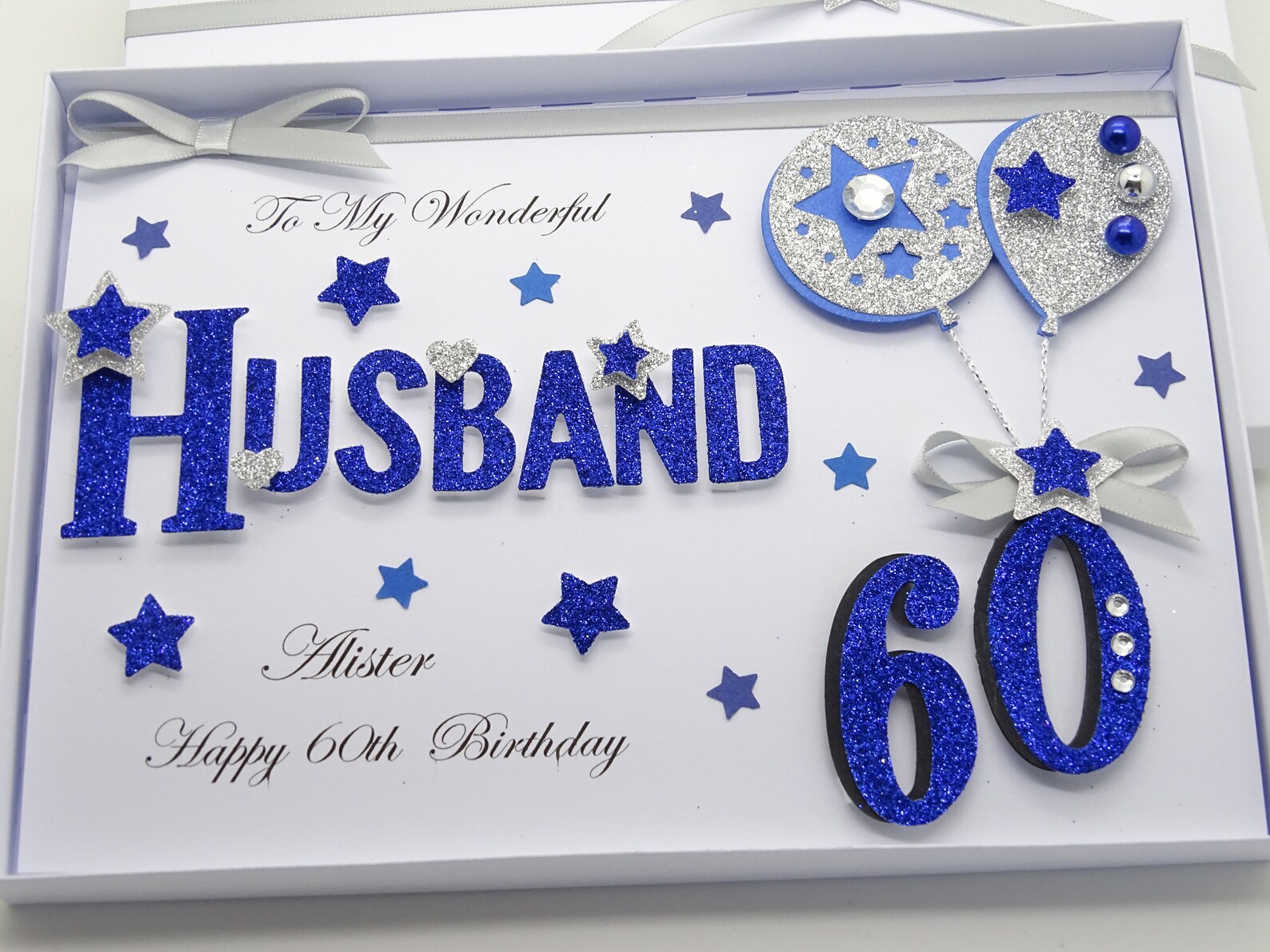 Personalised Handmade Birthday Card Husband 30405060 Etsy UK
