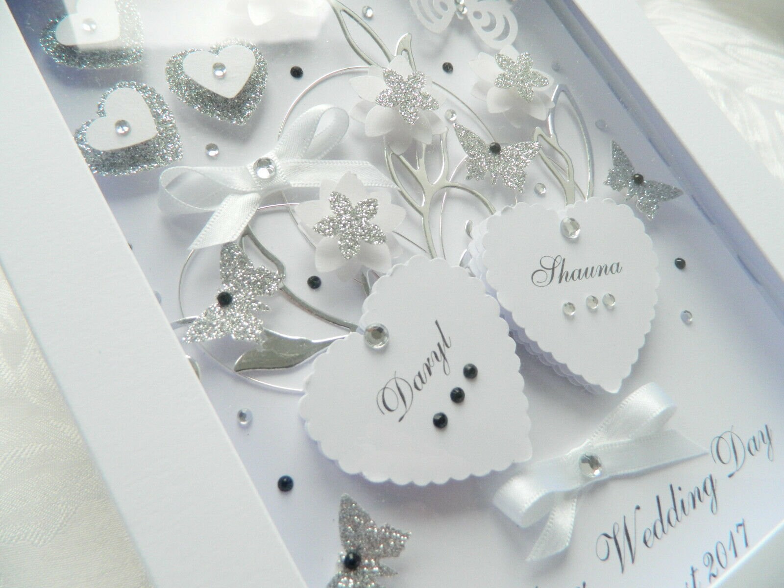 Luxury Handmade PERSONALISED Card Engagement Wedding Day - Etsy UK