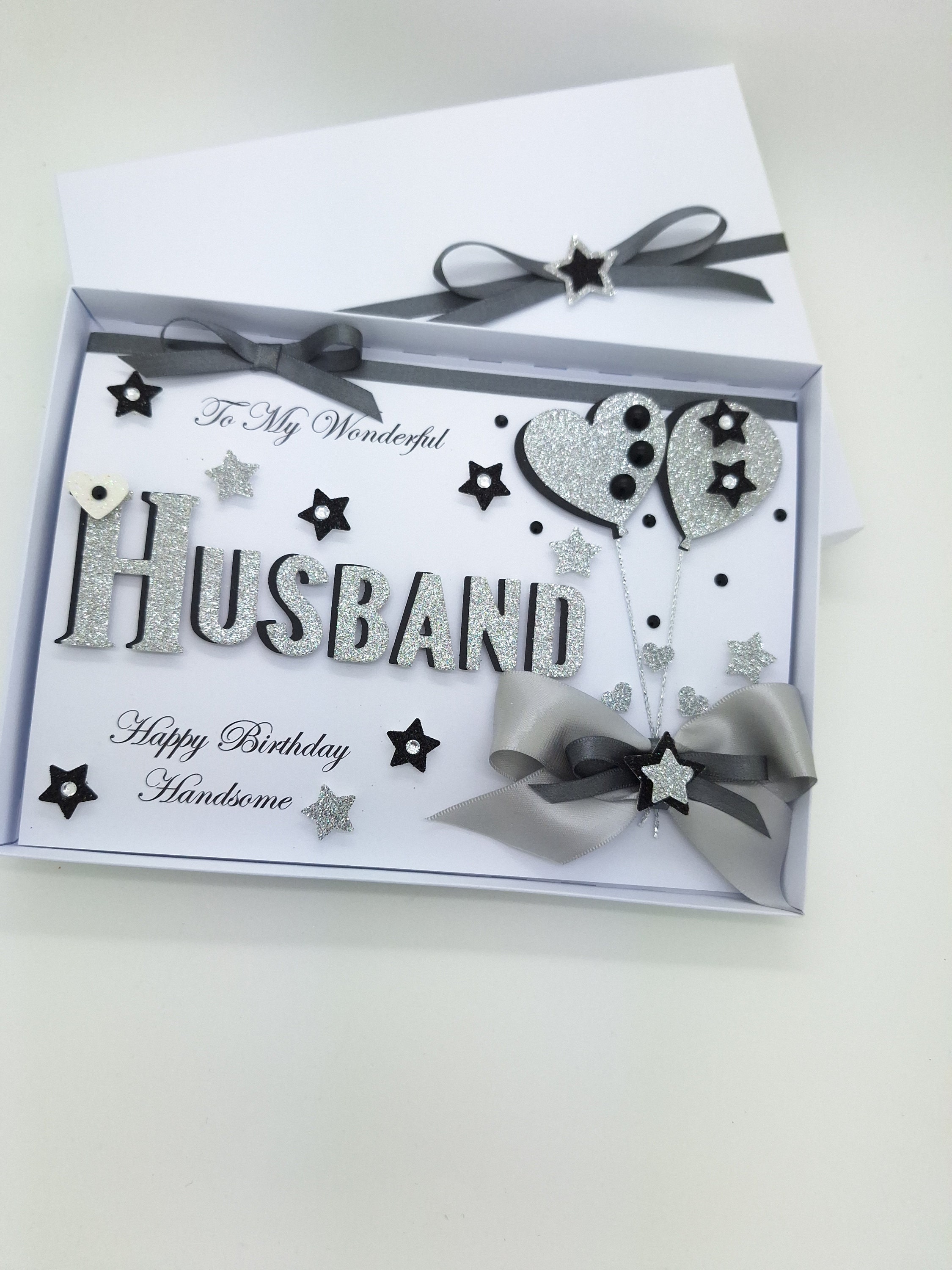 Personalised Handmade Birthday Card Husband, 30,40,50,60, Gift