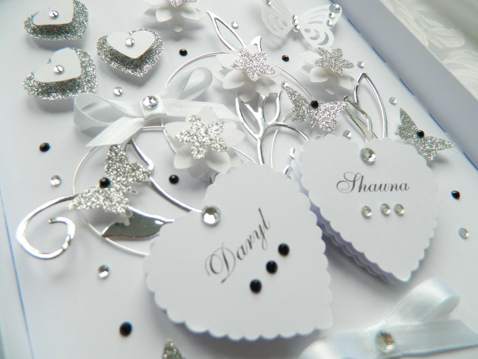 Luxury Handmade PERSONALISED Card Engagement Wedding Day - Etsy UK