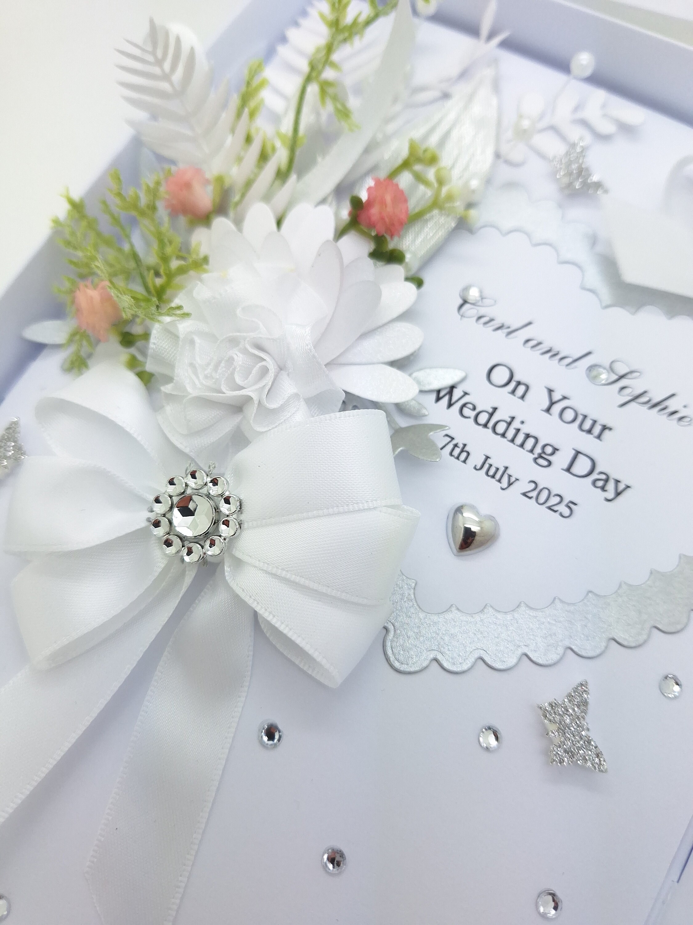 Handmade Personalized Wedding Day Card: 3D Keepsake Gift Box - Etsy UK