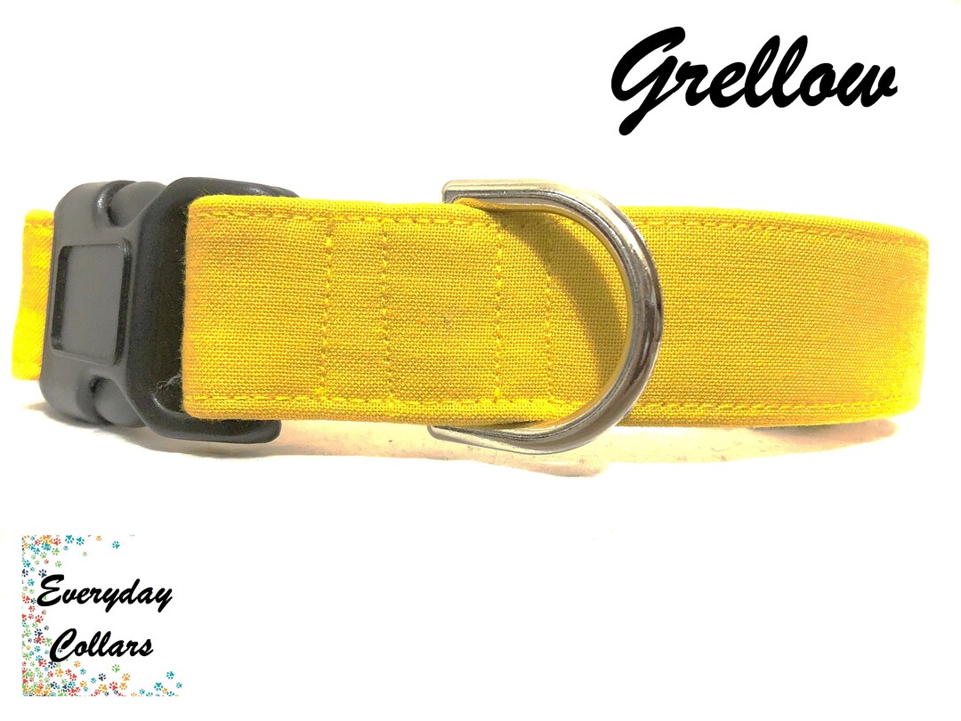 GRELLOW Dog Collar Cat Collar Yellow Dog Collar Yellow Cat Collar