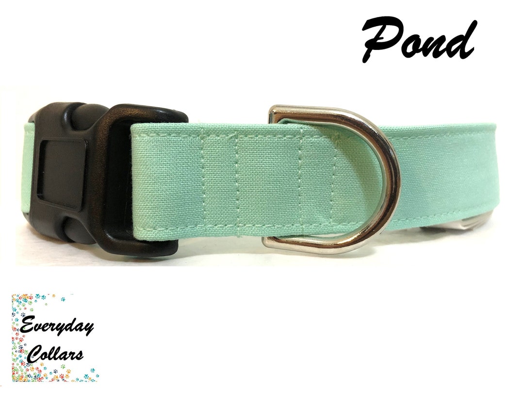 POND Dog Collar Cat Collar Mint Green Dog Collar Mint Green Cat Collar Everyday Collars Etsy