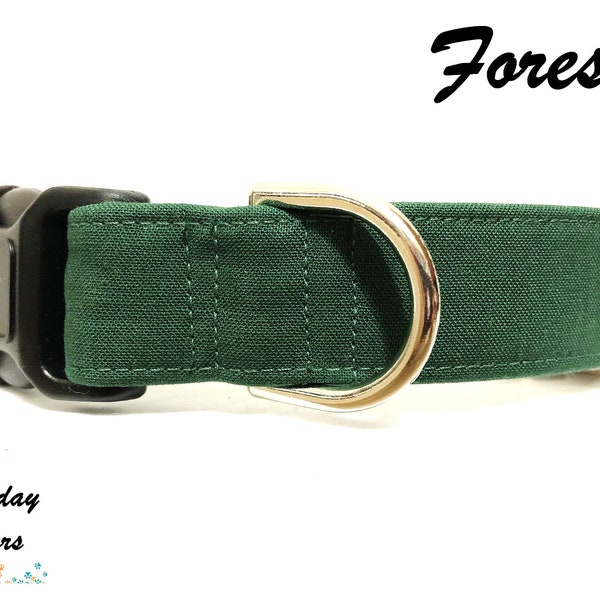 FOREST - Dog Collar | Cat Collar | Green Dog Collar | Green Cat Collar | Everyday Collars