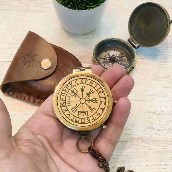 Nordic Compass, Viking Necklace, Viking Vegvisir, Personalized Nordic Compass, Mythology Compass, Nordic Viking Compass, Norse Compass