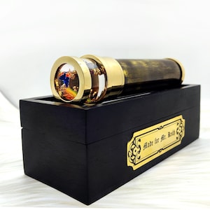 Handmade Unique Kaleidoscope, Liquid Kaleidoscope, Christmas gift for kids, Personalized Kaleidoscope, Kaleidoscope Brass, Birthday Gift