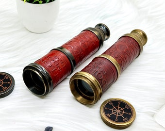 Personalized Working Telescope, Brass Telescope, Gift for dad, Gift for Boyfriend, Boating Gift, Spyglass Telescope, Christmas Gift for son