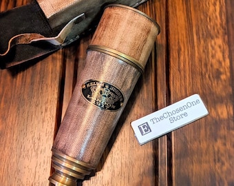 Brass Telescope Handmade Nautical Brass Long View Telscope w Case Antique-style gift, nautical gift, birthday present, gift for him