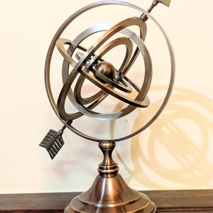 Brass Celestial Globe Large Size / Armillary Globe Showpiece / Handmade ...