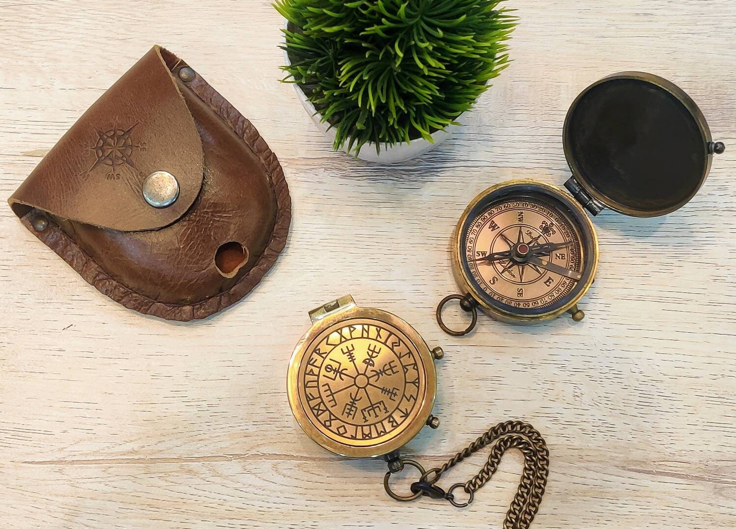 Nirdic Compass Nordic Compass, Viking Necklace, Viking Vegvisir, Personalized Nordic ...