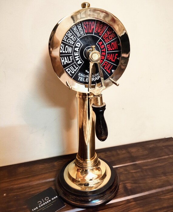 Handmade Ship Engine Telegraph Replica Engine Room Brass Telegraph