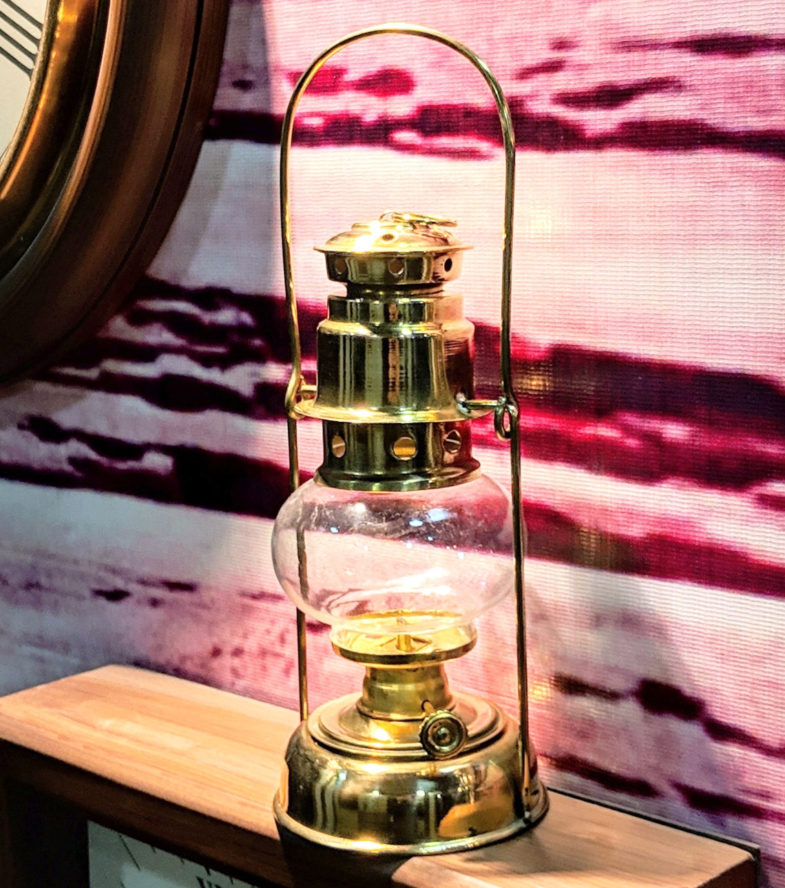 Brass Ship Oil Lantern Lamp Hanging Lamp Home Decor Etsy