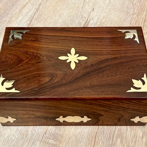 Caixa de joias de madeira feita à mão, presente para namorada, presente para esposa, presente para madrinha, presente para ela, caixa de joias, caixa de maquiagem, presentes para mulheres
