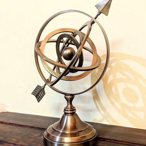 Brass Celestial Globe Armillary Globe Showpiece Brass - Etsy