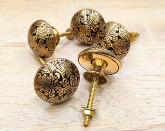 Brass Knobs, Brass Drawer Knobs, Drawer Pull, Antique Brass Drawer Knobs, handmade knobs, Artistic Cabinet Knob, Furniture Hardware